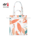 High grade pvc coated cotton shopping tote bag